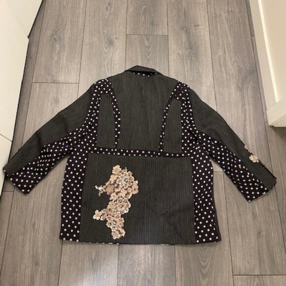 Antonio Marras Patchwork Embellished Blazer Size US M - Picture 7 of 9